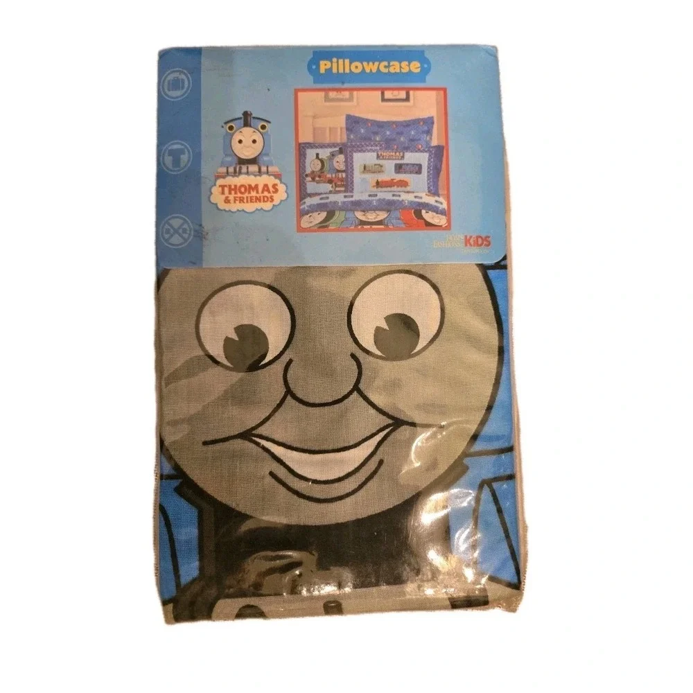 Vntg Thomas & Friends Pillowcases Set of 2 Patchwork Thomas Standard Bedding NIP